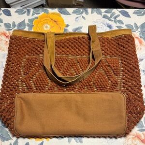 Panache Rust Textured Tote Bag